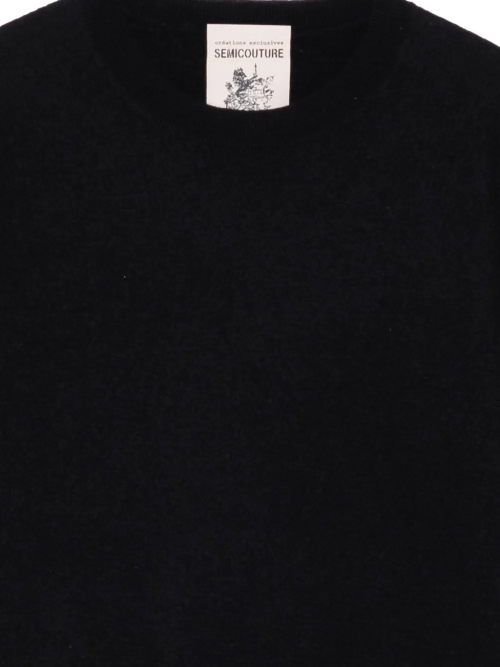 Semicouture Amedee Crew-neck Sweater In Blue