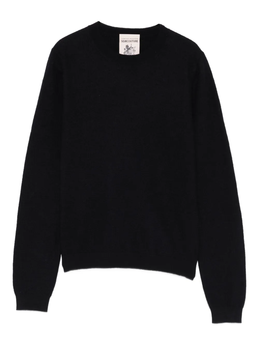 Semicouture Amedee Crew-neck Sweater In Blue