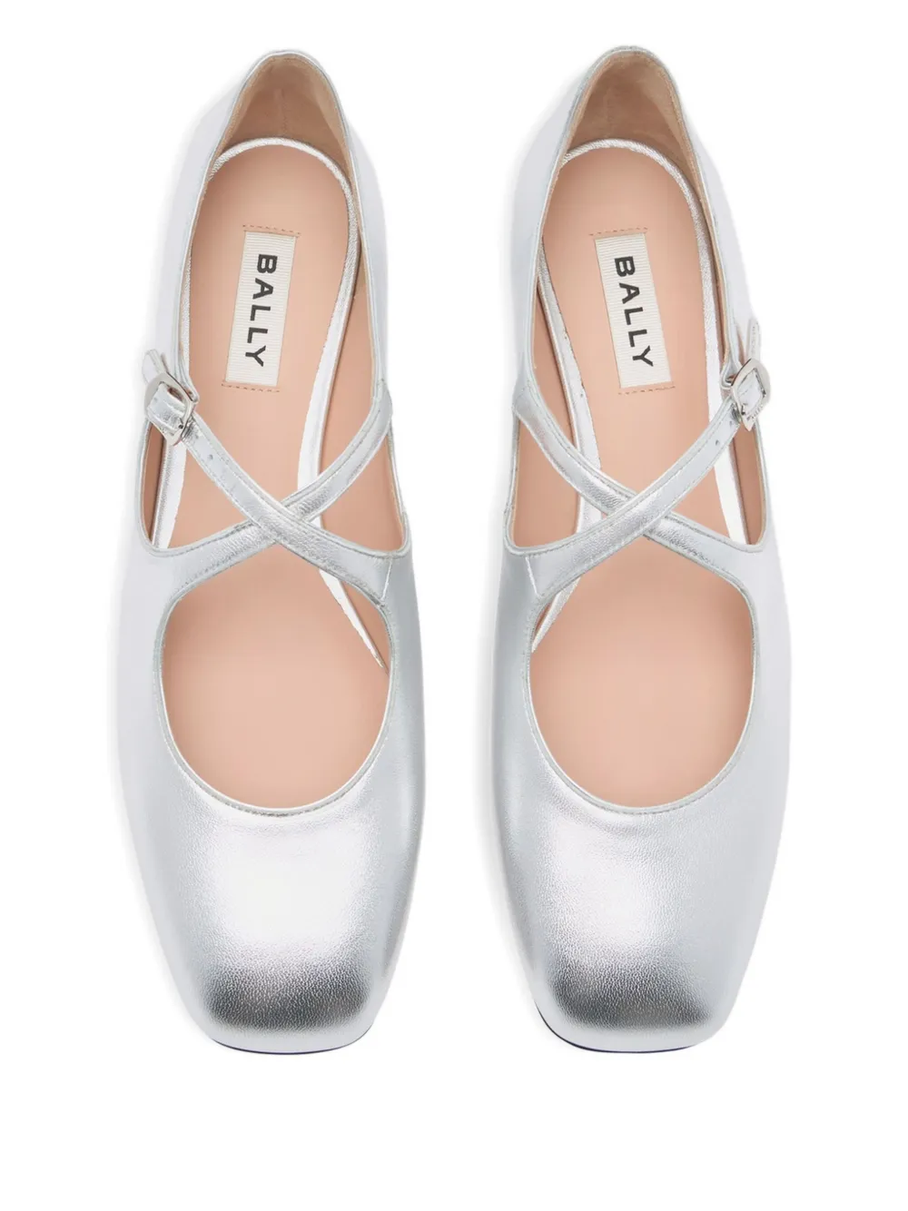 Bally rina ballerina's Zilver
