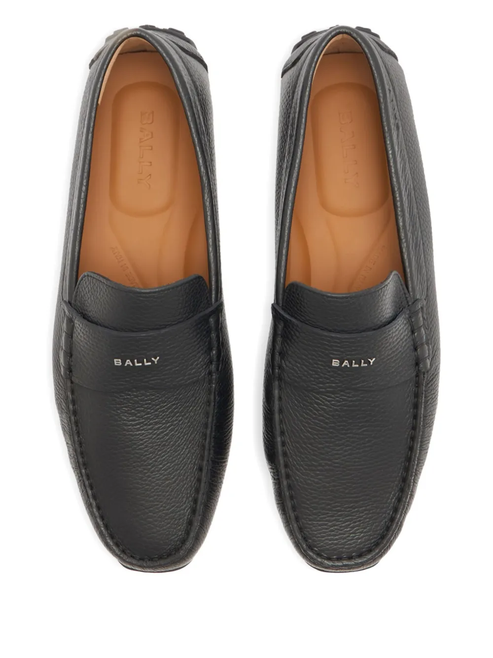 Bally Leren loafers Zwart