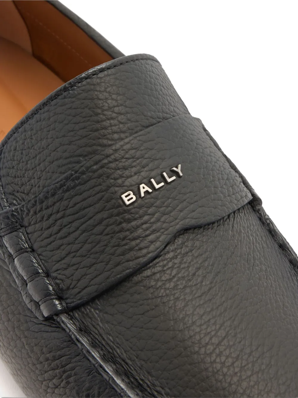 Bally Leren loafers Zwart