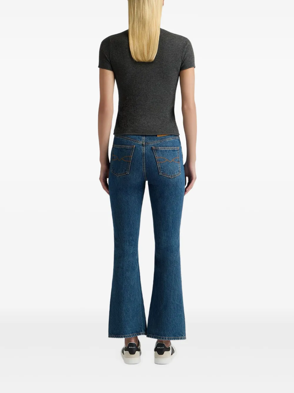 Bally T-shirt met logopatch Grijs