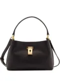 Bally mini Lock Me grained-leather tote bag - Black