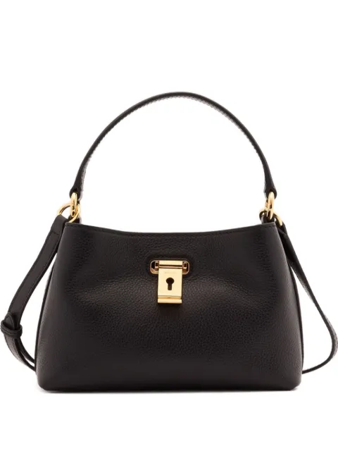 Bally mini Lock Me grained-leather tote bag