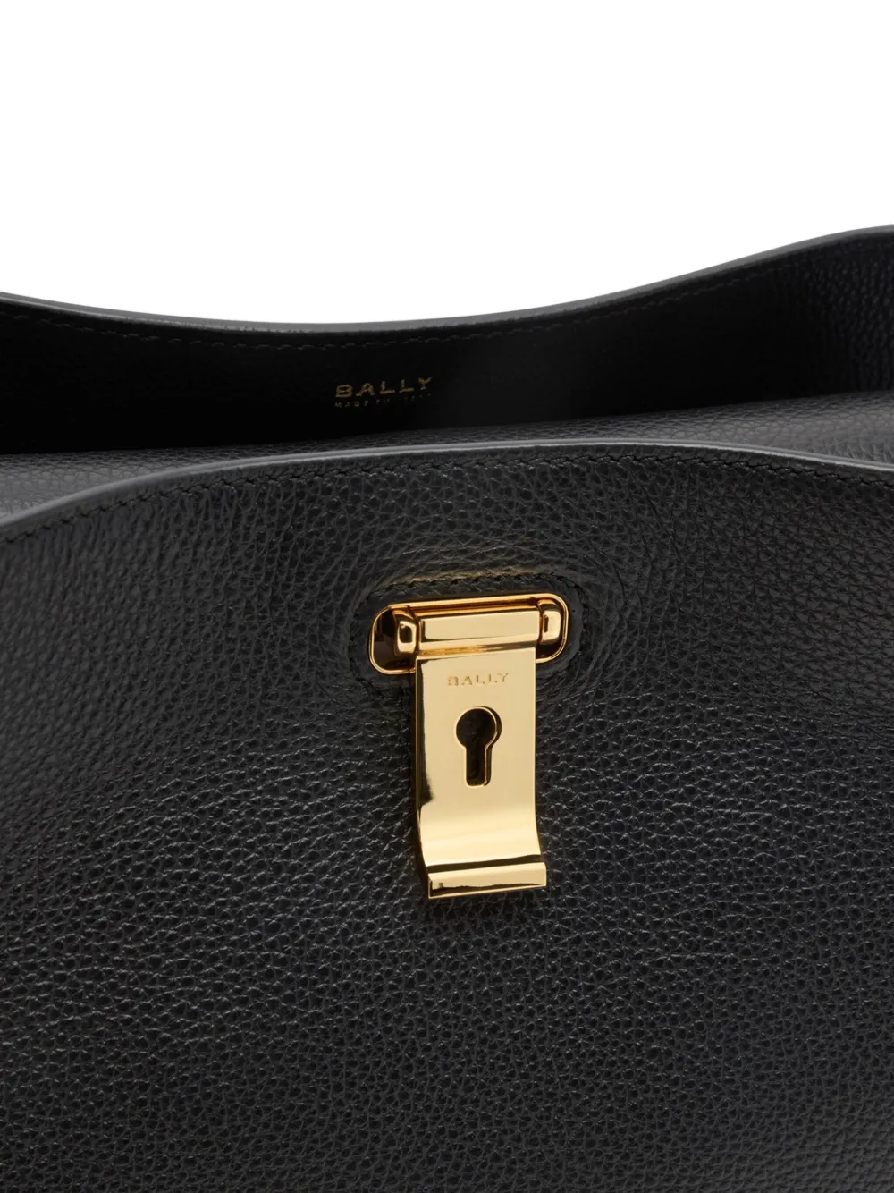 Bally Lock Me bewerkte shopper Zwart