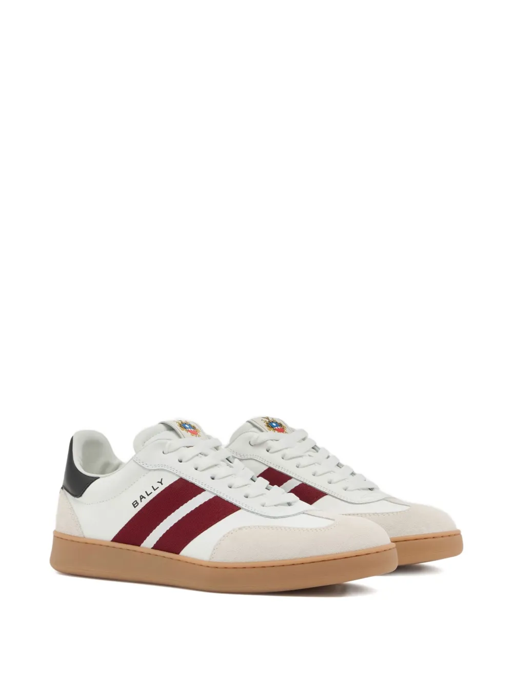 Bally Retro Crest striped leather sneakers | Low-Tops | Image 2