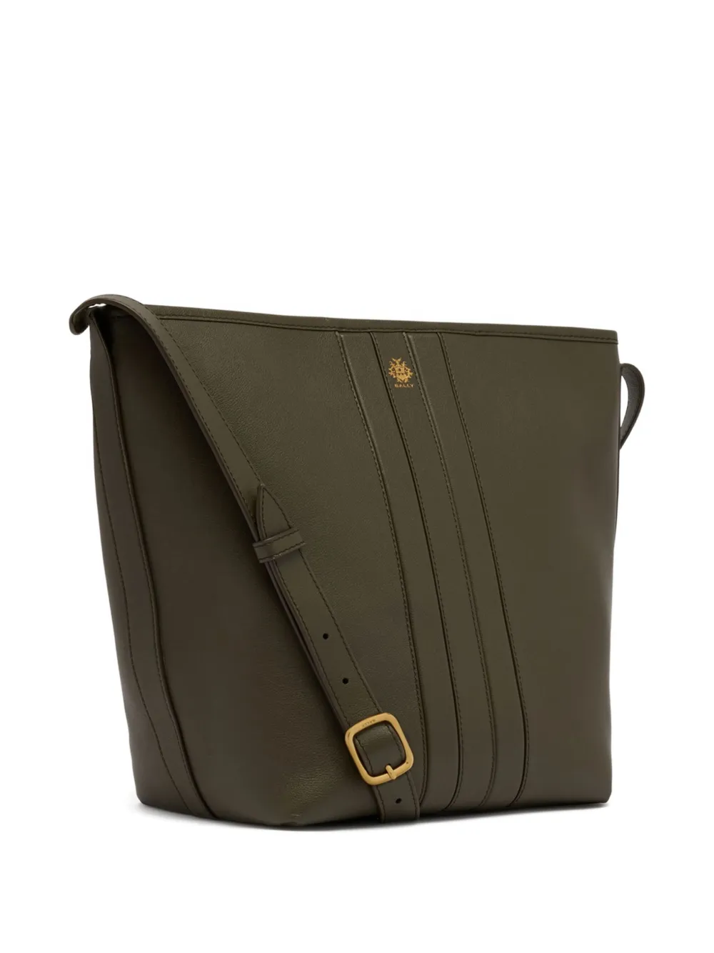 Bally Beckett leren crossbodytas Groen