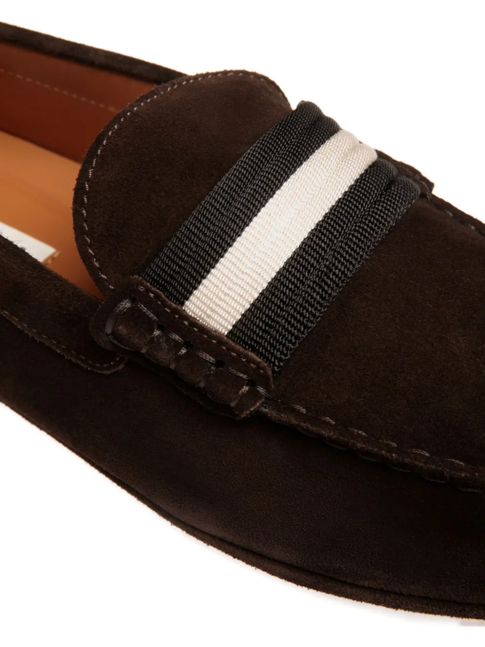 Bally Kerbs gestreepte loafers Bruin