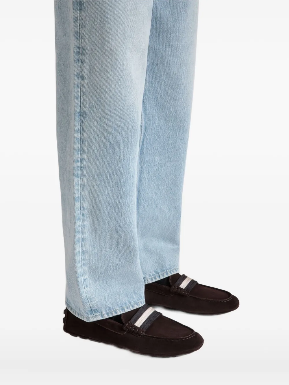 Bally Kerbs gestreepte loafers Bruin