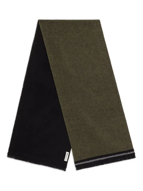Bally striped-detail scarf