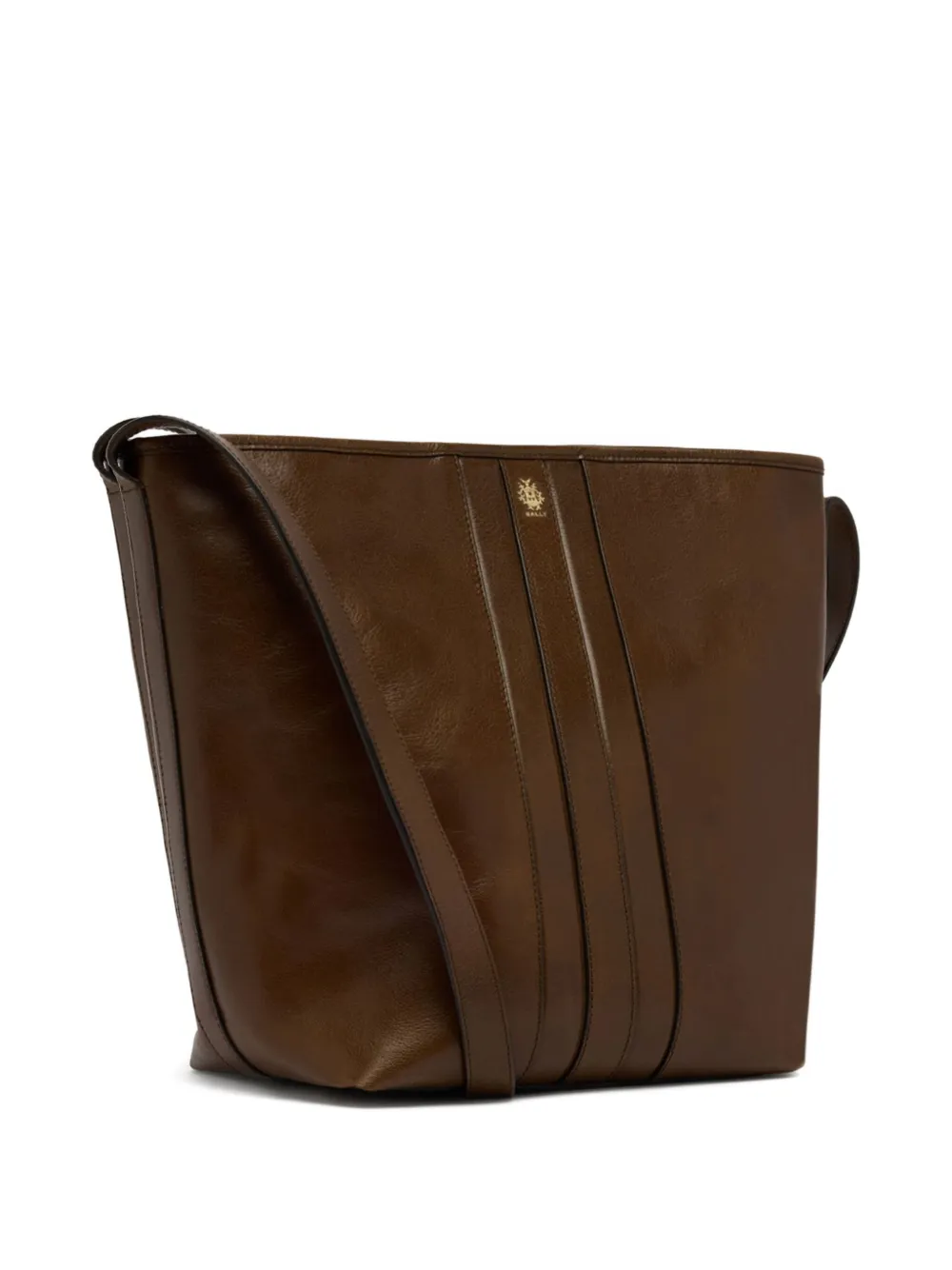 Bally Beckett leren schoudertas Bruin