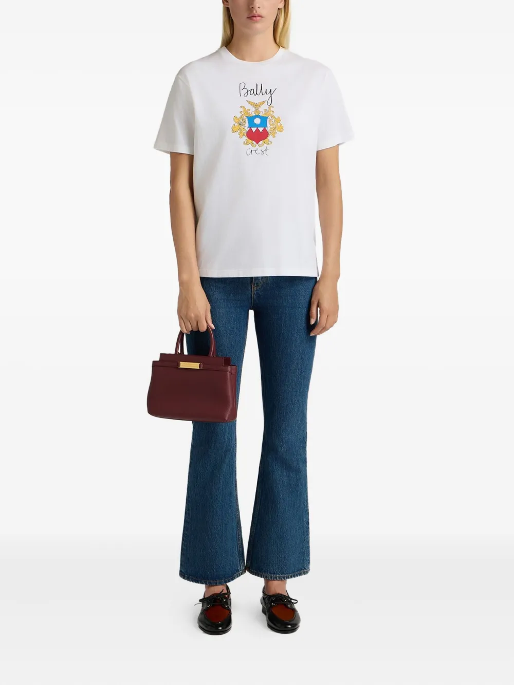 Bally Leren shopper - Rood