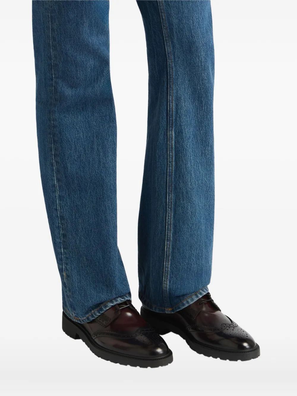 Bally Eduard brogue leren derby schoenen Rood