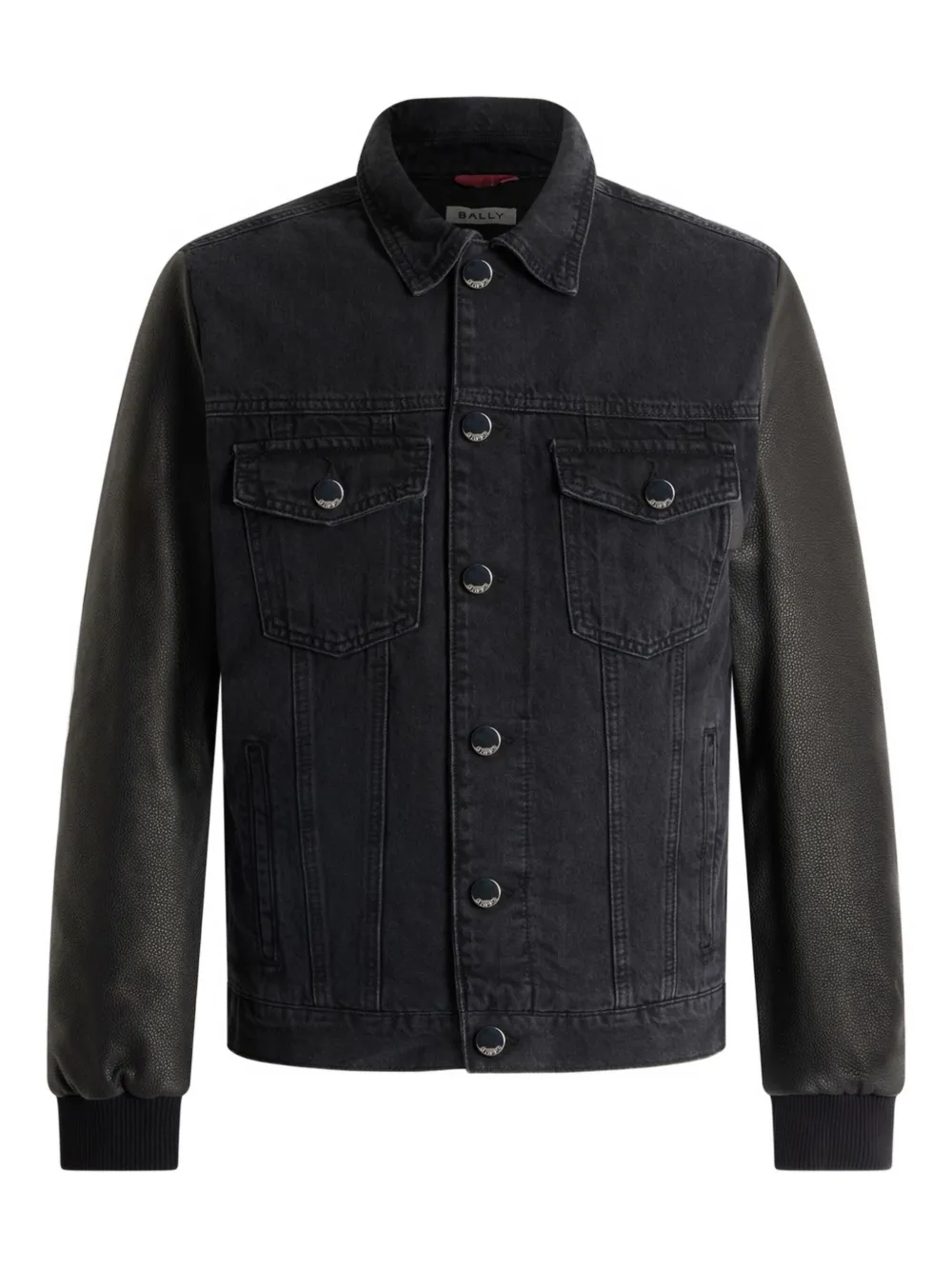 Bally veste à manches en cuir | gris | Image 1