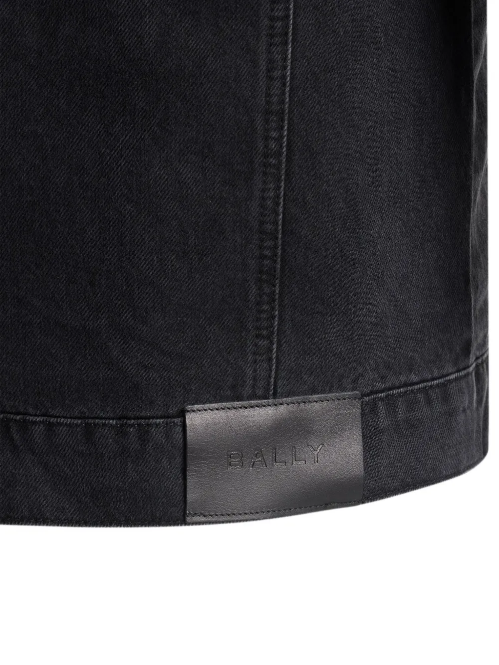 Bally Leather-sleeve Jacket In Gray