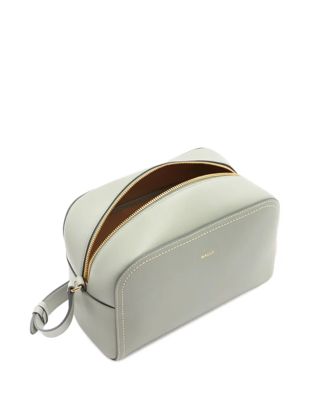 Bally Easy Leather Cross Body Bag In Gray