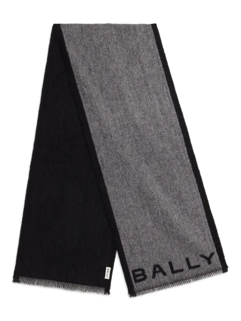 Bally herringbone wool scarf