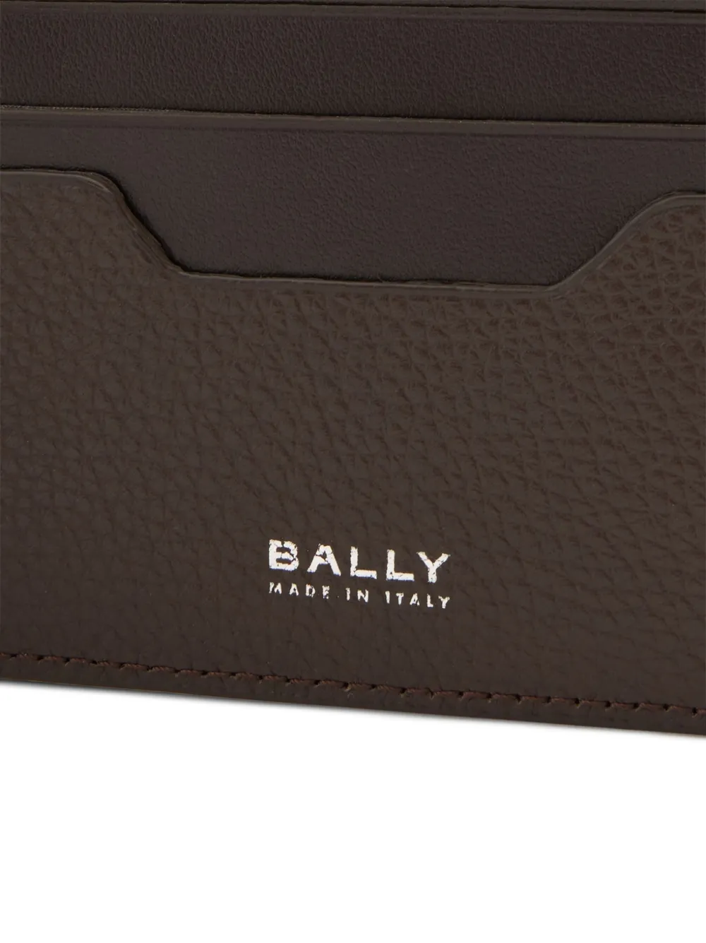 Bally Capitol portemonnee van bewerkt leer Bruin