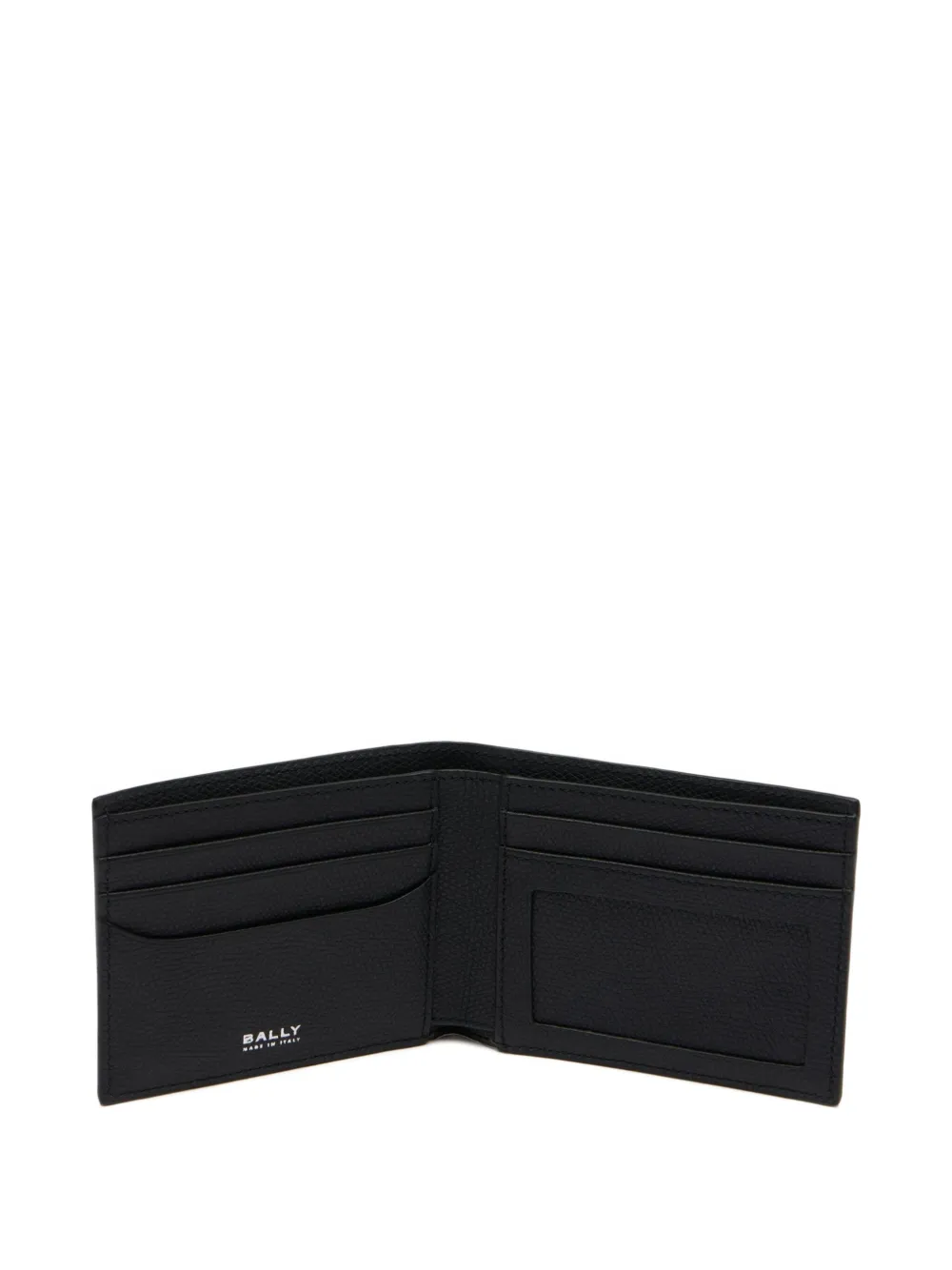 Bally Grained Leather Wallet In Black