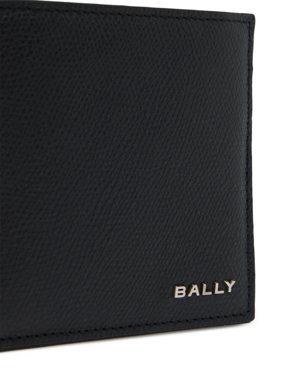 Bally Grained Leather Wallet In Black