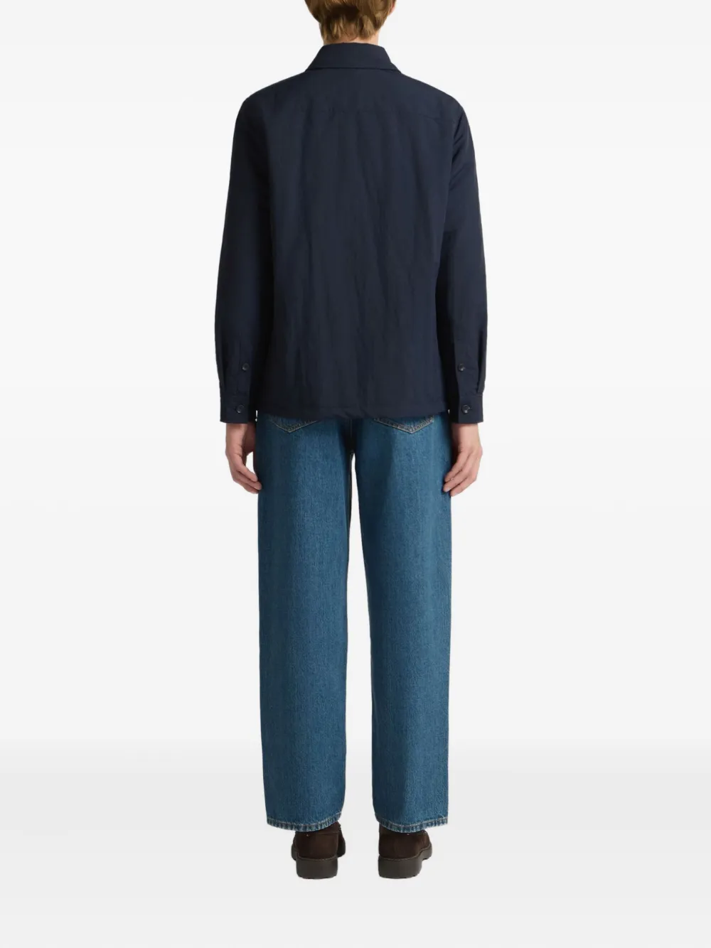 Bally Shirtjack met zak met knopen Blauw