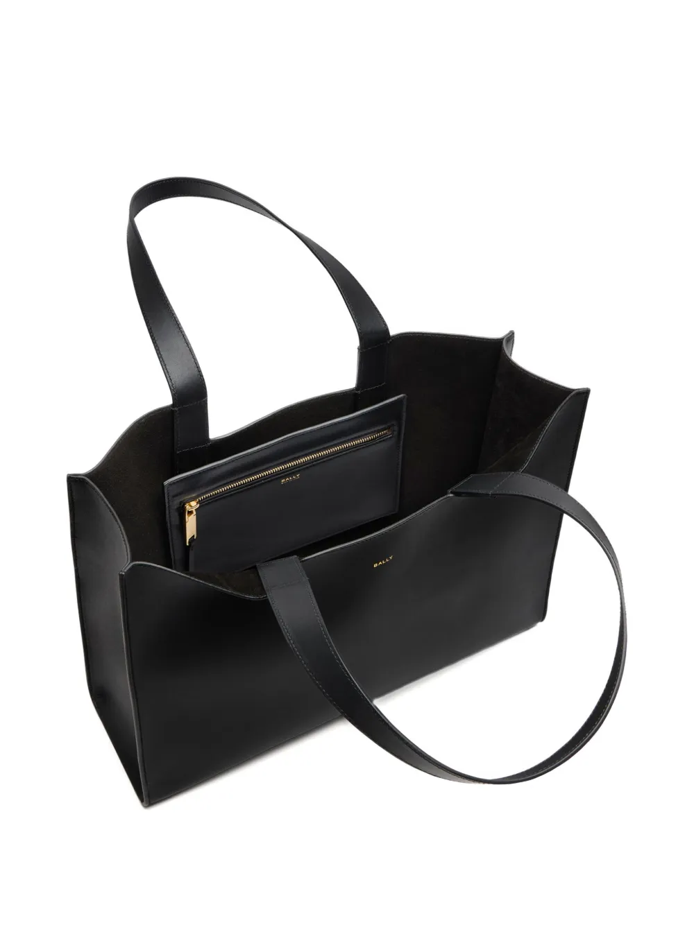 Bally Easy leren shopper Zwart