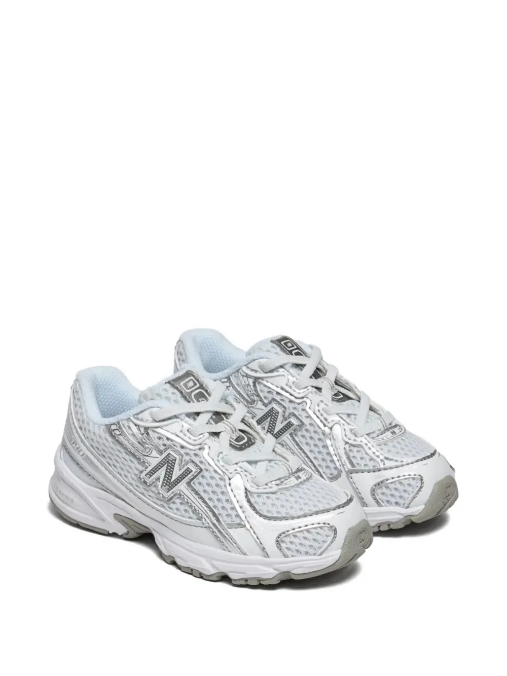 New Balance Babies' 740 Bungee Lace Td "white/silver" Sneakers