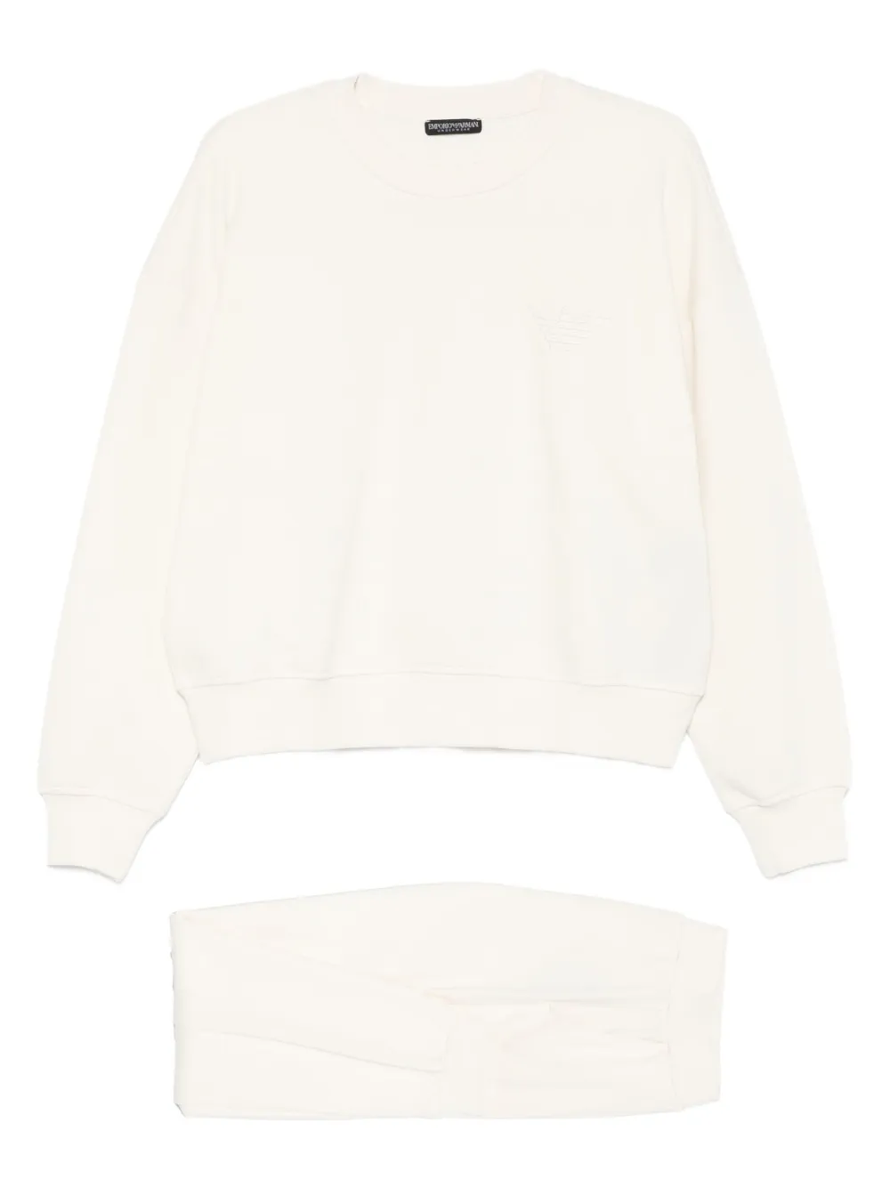 Emporio Armani round-neck sweater - Bianco
