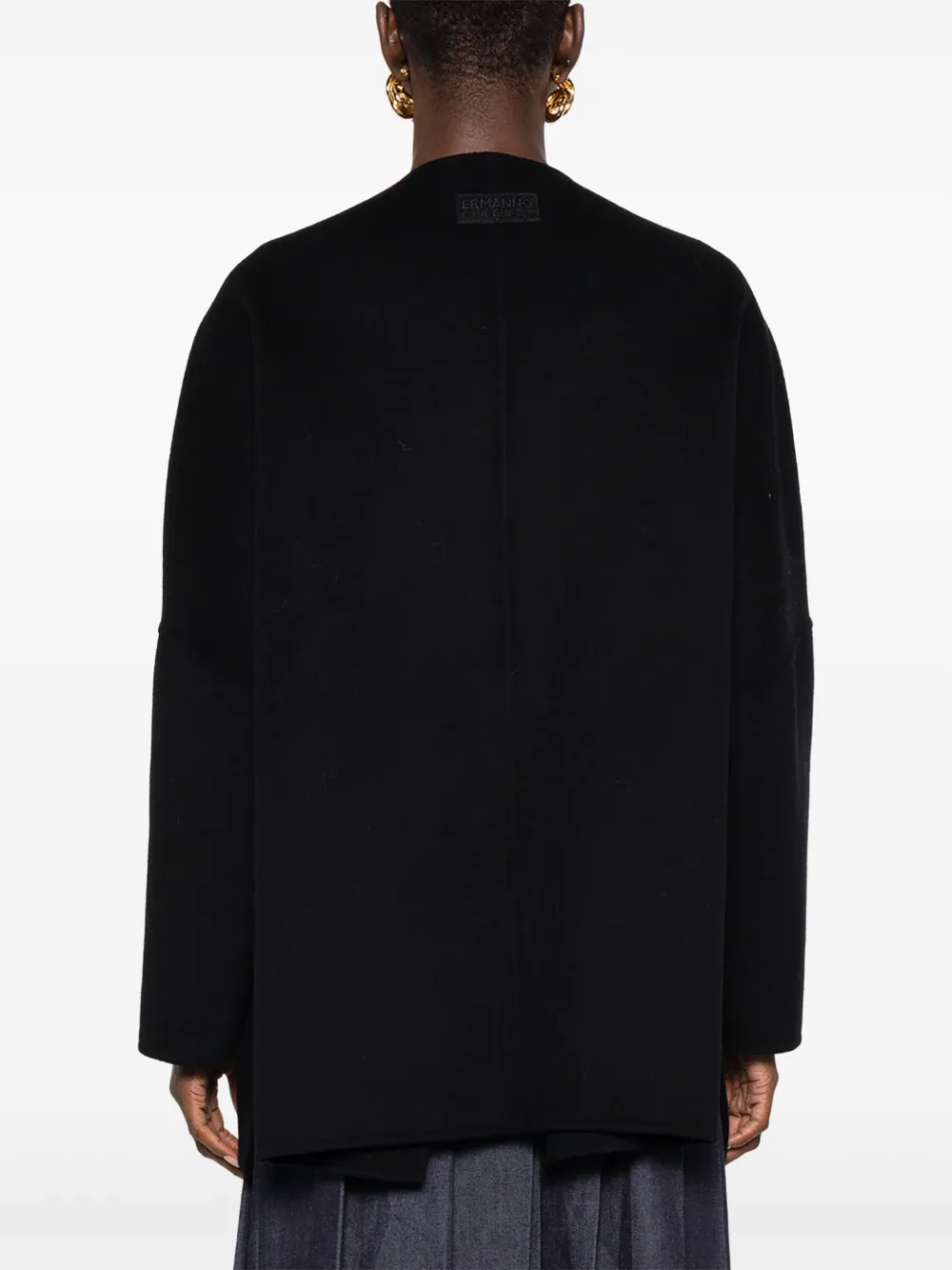 ERMANNO FIRENZE Jack met aangehechte sjaal Zwart