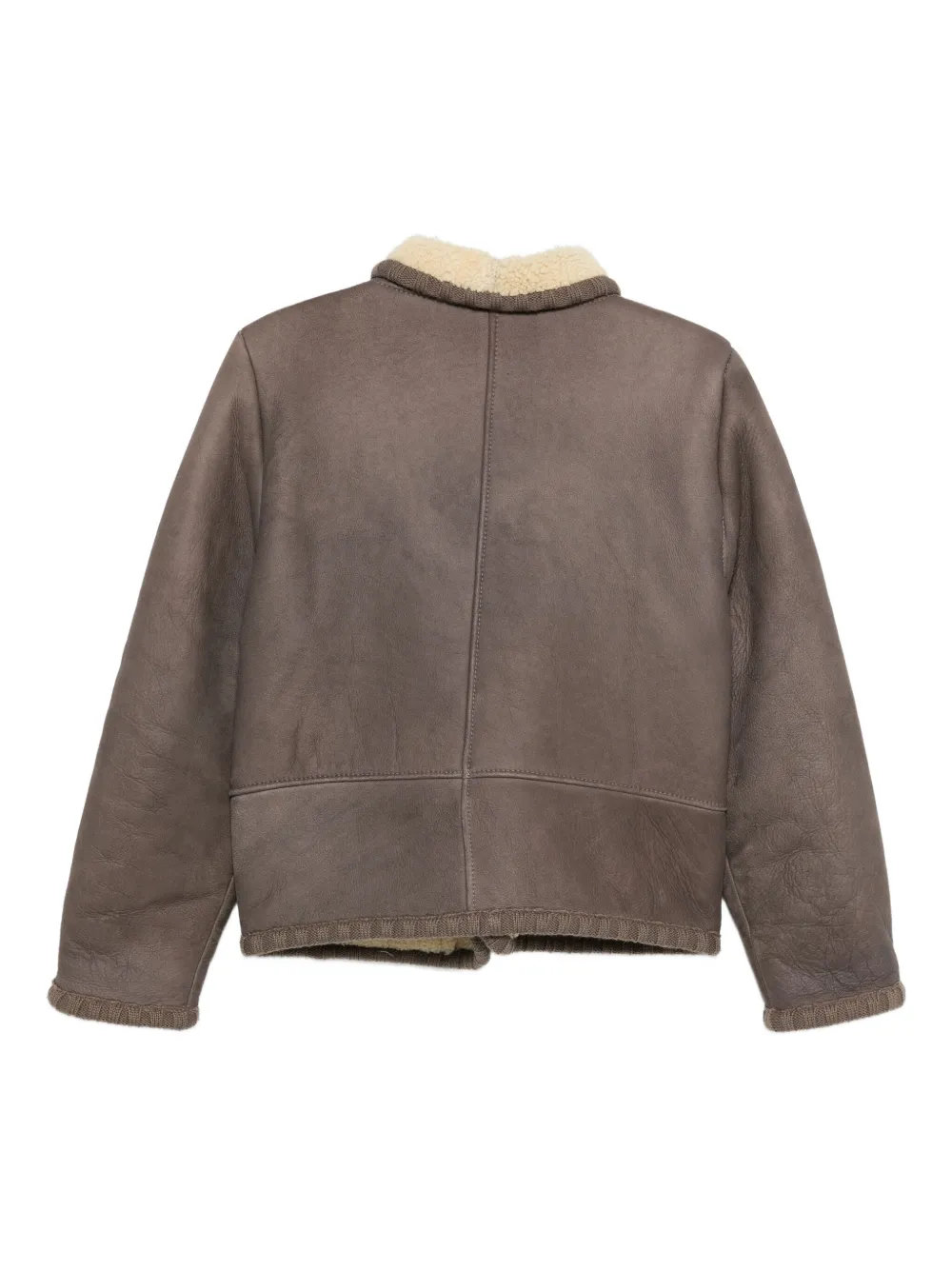 Pre-owned A.n.g.e.l.o. Vintage Cult 1980s Star Appliqué Jacket In Brown