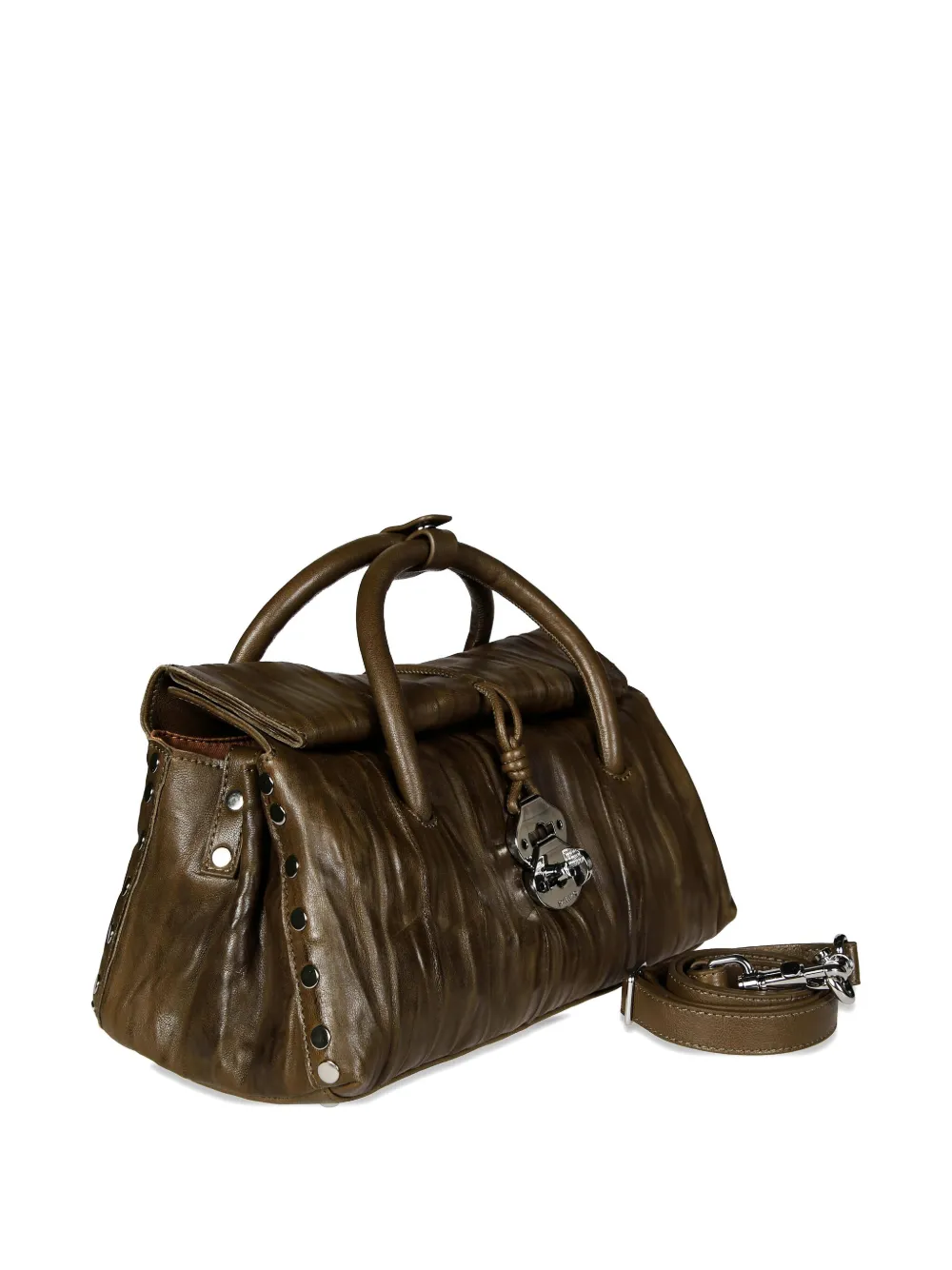 Zanellato Dotta Plisse S Shoulder Bag In Black