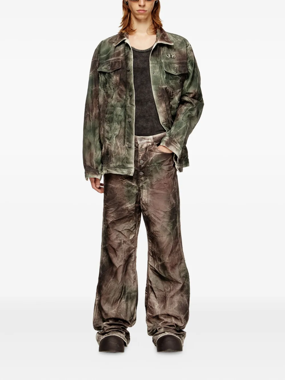 Diesel x Thug Club high-waisted straight-leg trousers | Straight-Leg Pants | Image 2