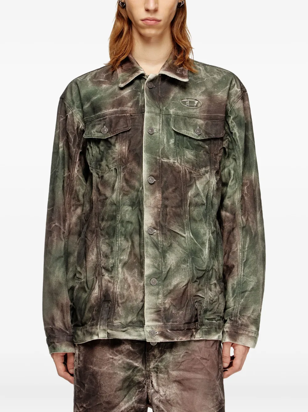 Diesel X Thug Club J-thug-jkt Jacket In Gray