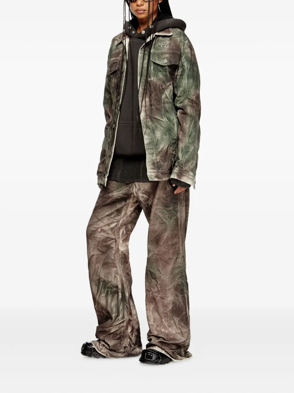 Diesel X Thug Club J-thug-jkt Jacket In Gray