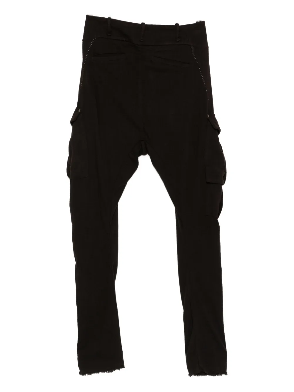 Masnada cargo straight-leg trousers - Zwart