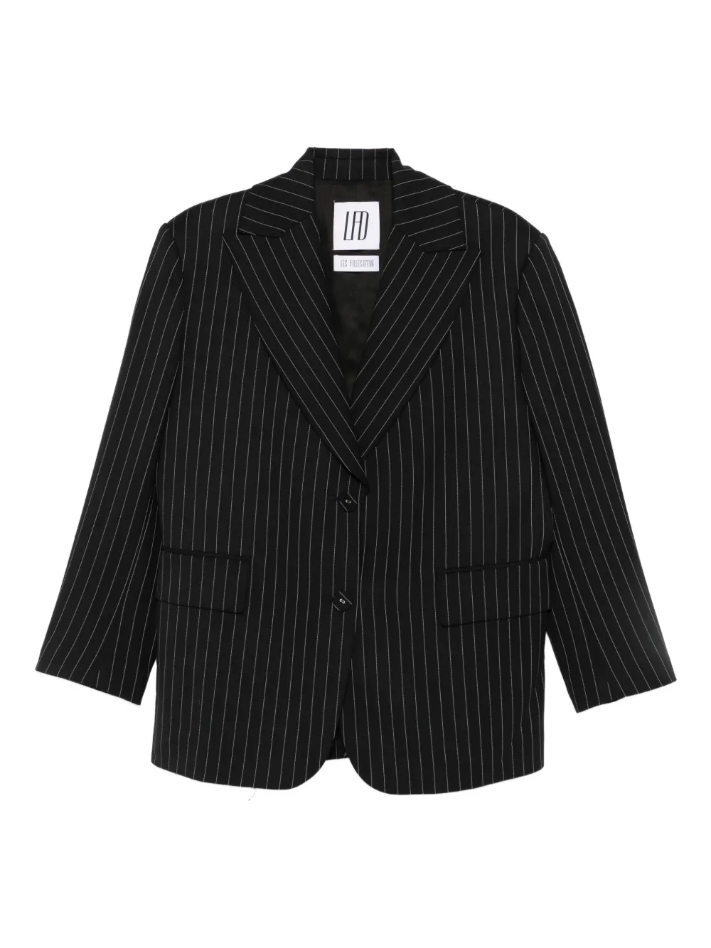 Les Filles d'Eva blazer a rayas diplomáticas | negro | Image 1