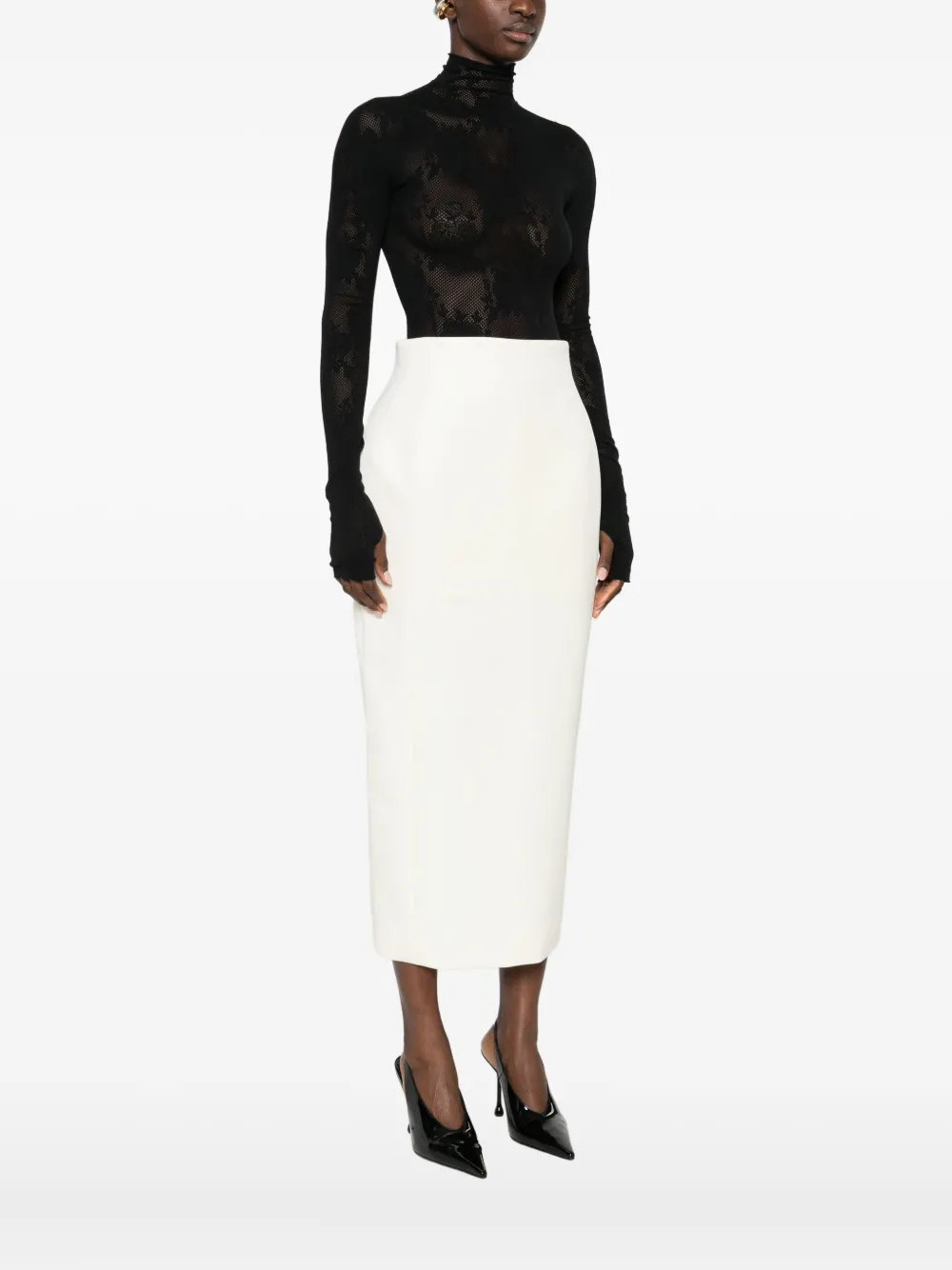 Les Filles D'eva Long-sleeved Bodie In Black