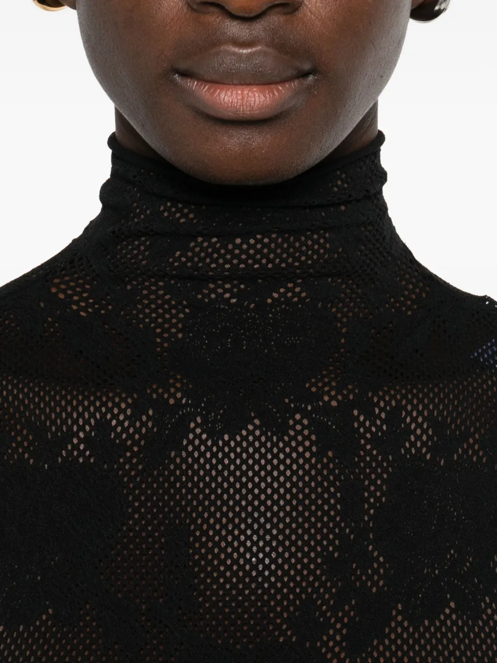 Les Filles D'eva Long-sleeved Bodie In Black