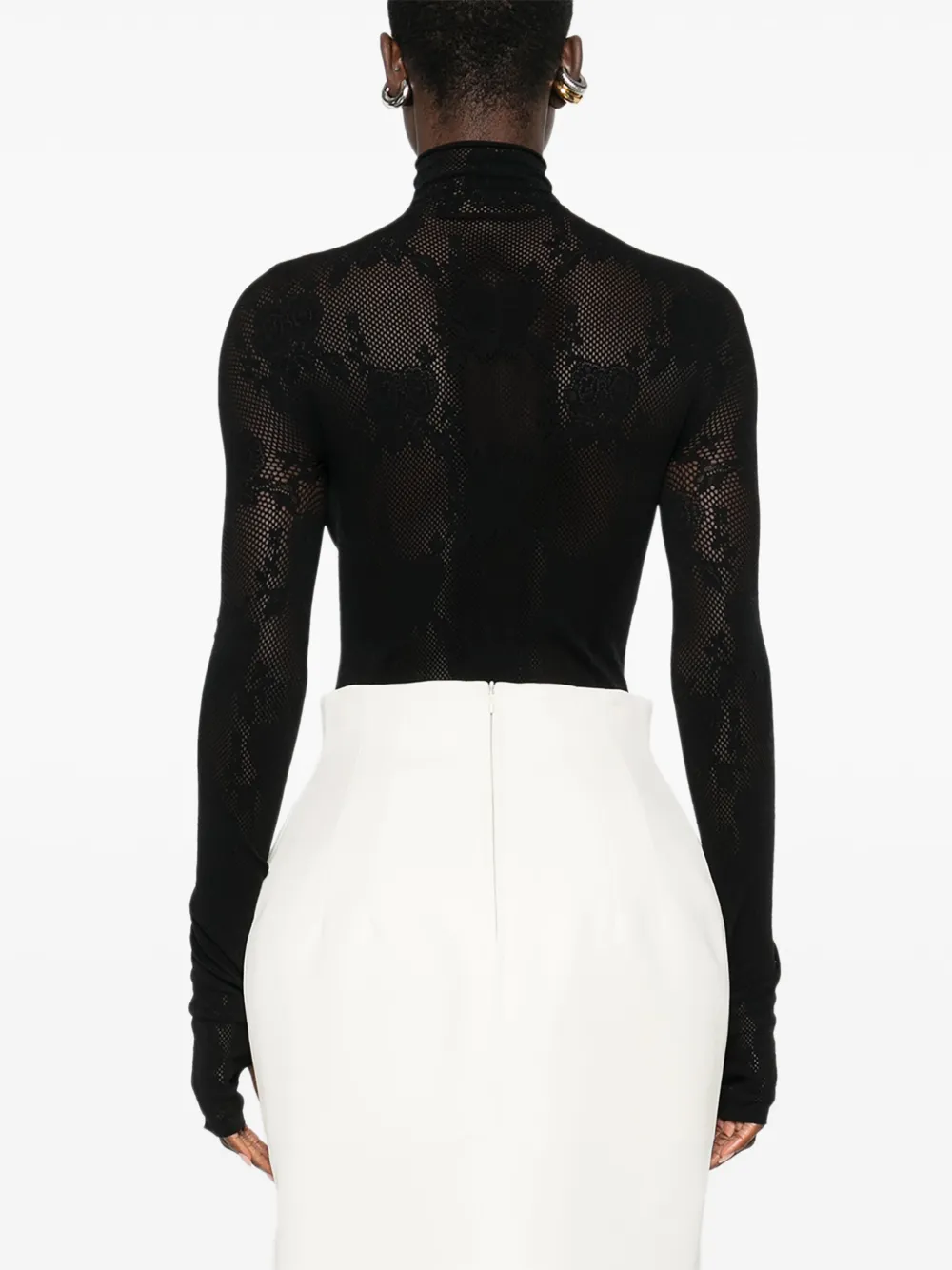 Les Filles d'Eva Body met lange mouwen Zwart