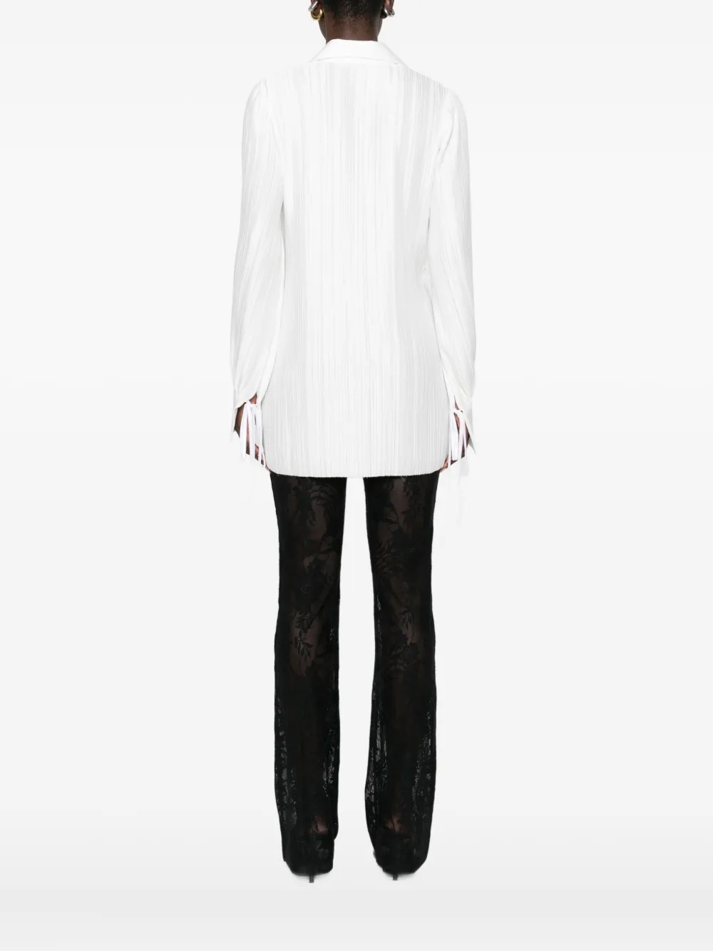 Les Filles D'eva Tie-detail Blouse In White