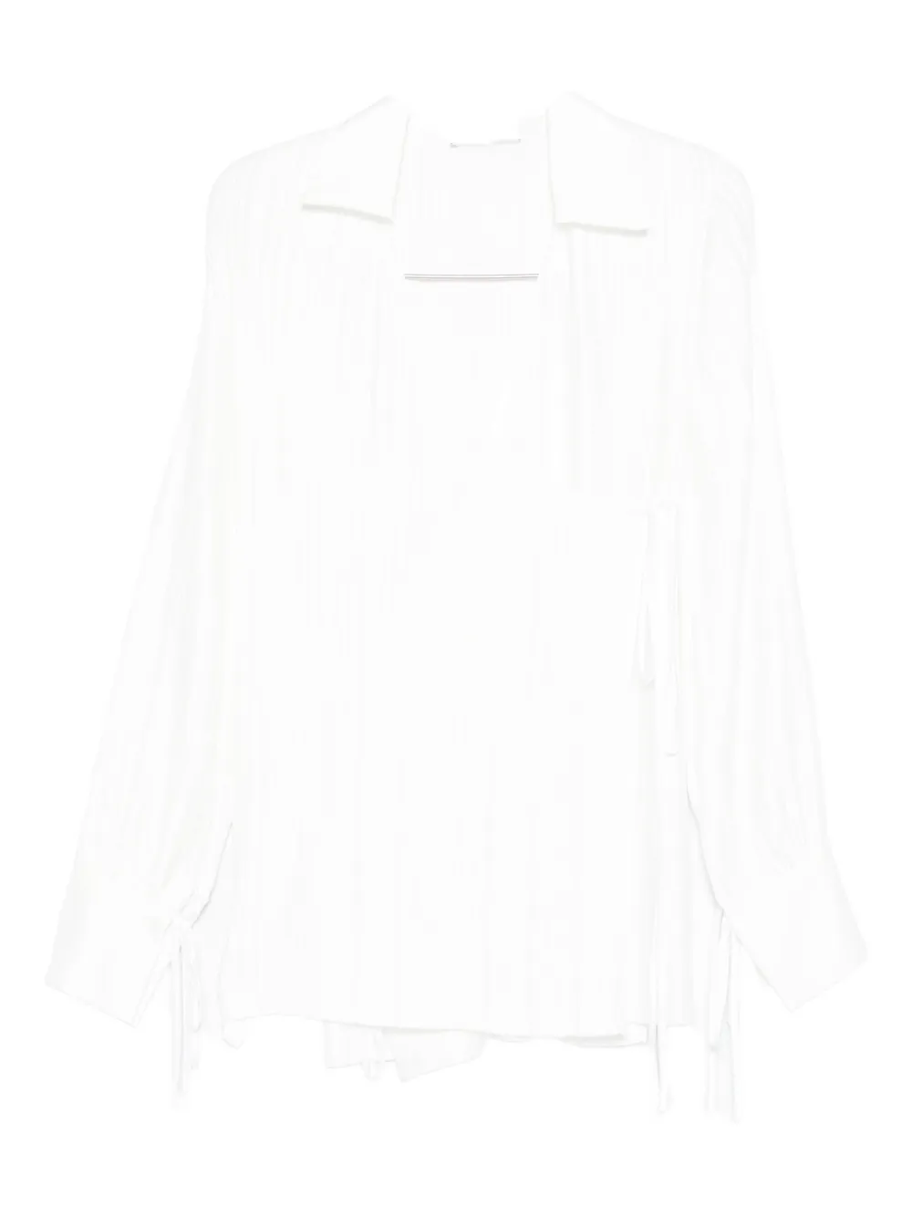 Les Filles D'eva Tie-detail Blouse In White