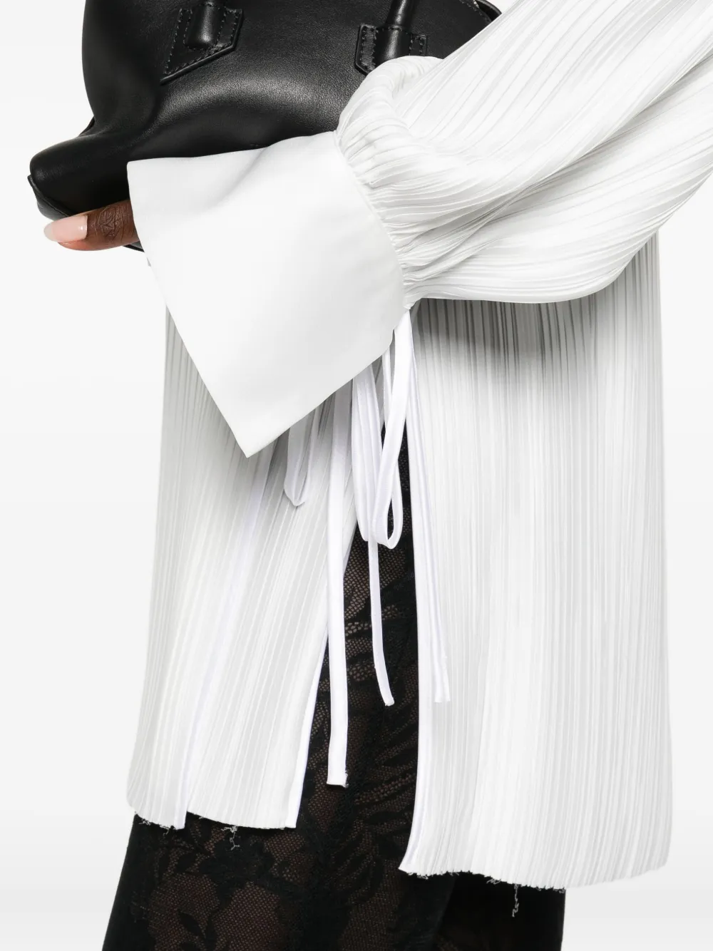 Les Filles D'eva Tie-detail Blouse In White