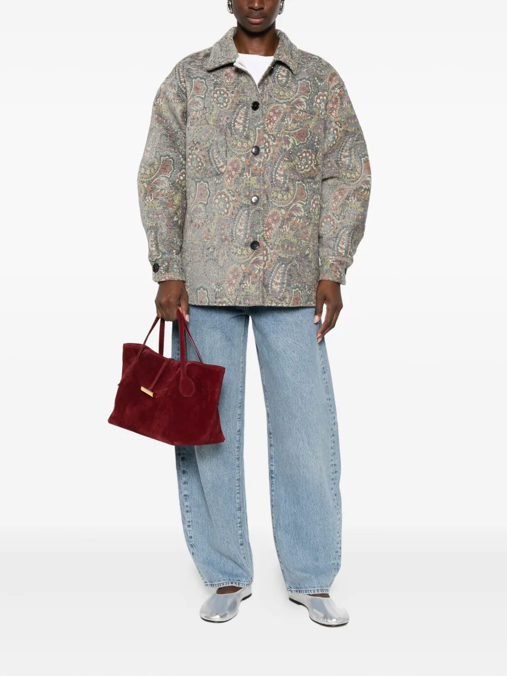 AMISH paisley-pattern buttoned jacket | Oversized Jackets | Image 2