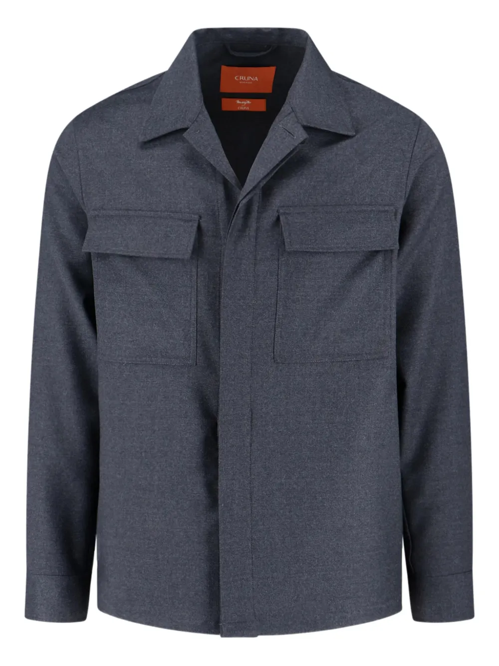 Cruna virgin wool shirt - グレー Cruna virgin wool shirt - グレー