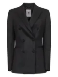 PT Torino pinstripe double-breasted blazer - Black