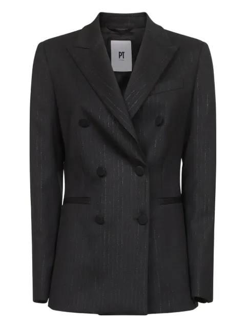 PT Torino pinstripe double-breasted blazer