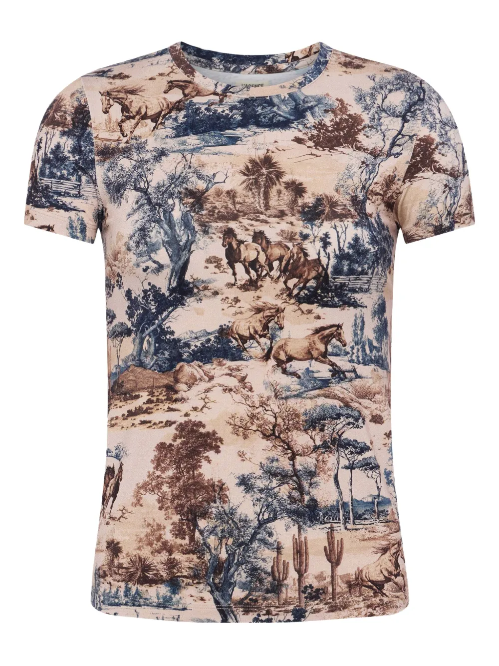 L'Agence Ressi クルーネック Tシャツ - ブラウン