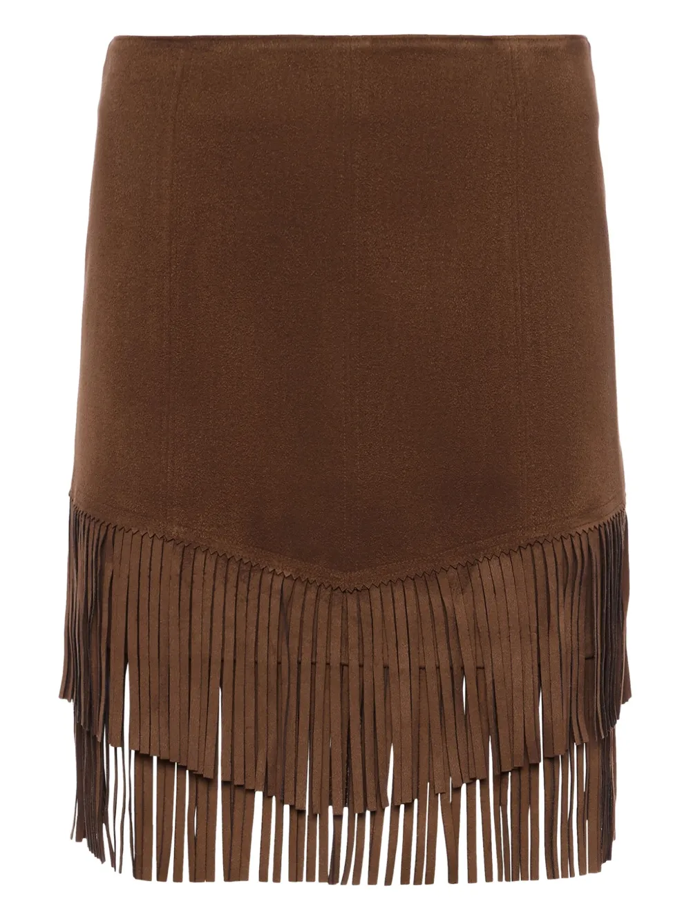L'Agence Lyle vegan suede mini skirt | Brown | Image 1