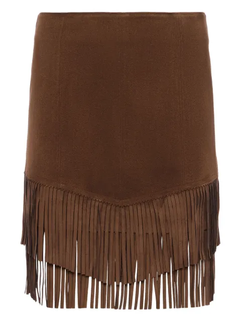 L'Agence Lyle vegan suede mini skirt