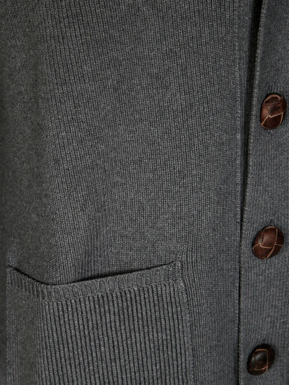 Golden Goose Mélange Logo-print Cardigan In Gray